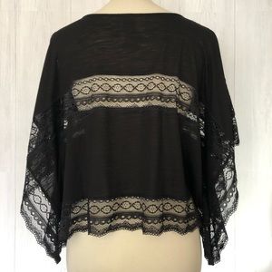 Free People Tops - Free People Lace Stripe Tee Free People Tops - Free People Lace Stripe Tee